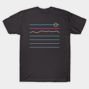 90s Geometric Sunset T-Shirt